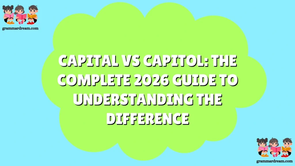 Capital vs Capitol