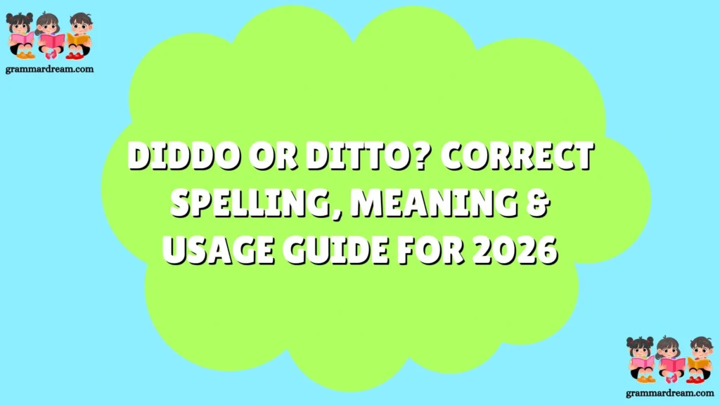 Diddo or Ditto