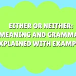 Either or Neither
