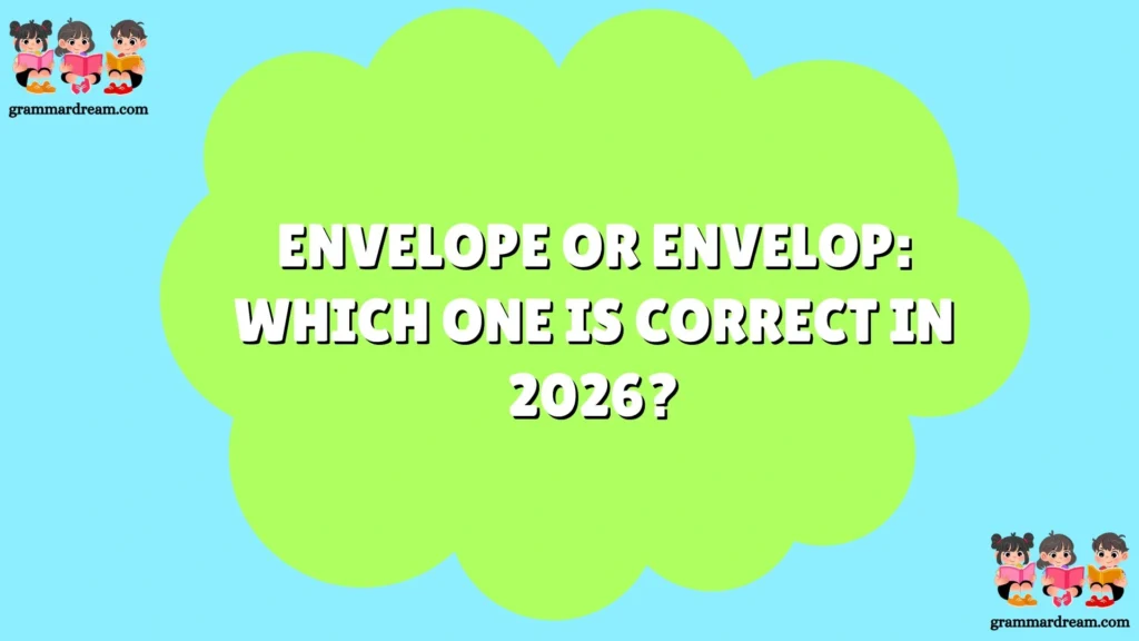 Envelope or Envelop