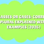 Gasses or Gases