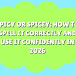 Spicy or Spicey