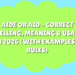 Aide or Aid