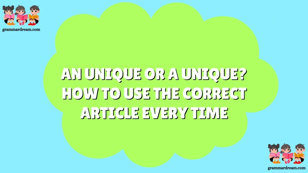 An Unique or A Unique