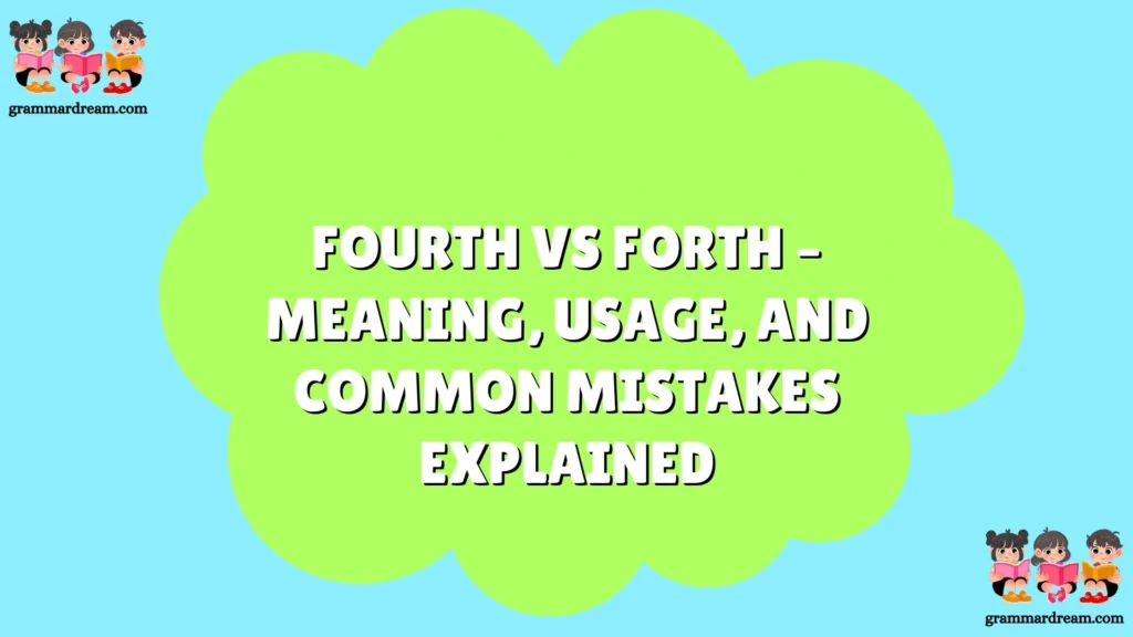 Fourth vs Forth
