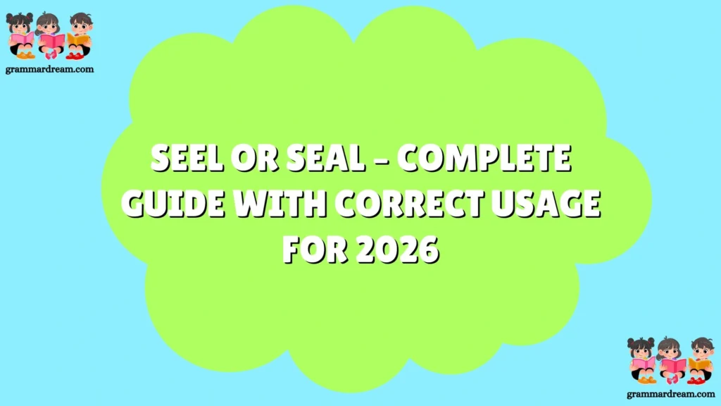 Seel or Seal