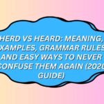 Herd vs Heard