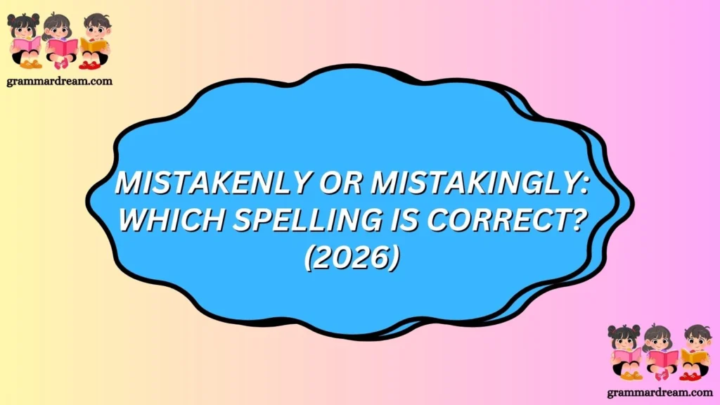 Mistakenly or Mistakingly