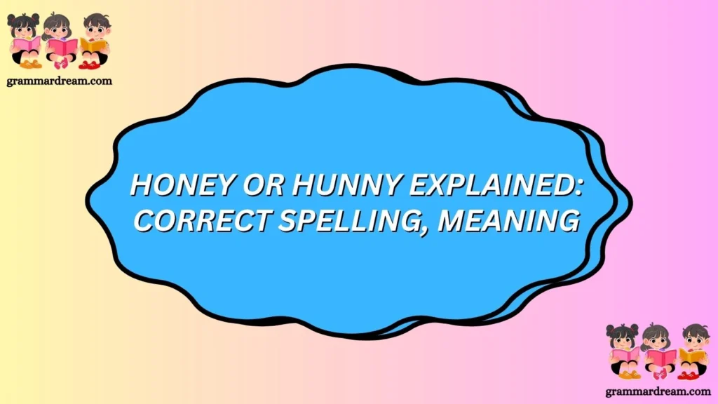 Honey or Hunny Explained